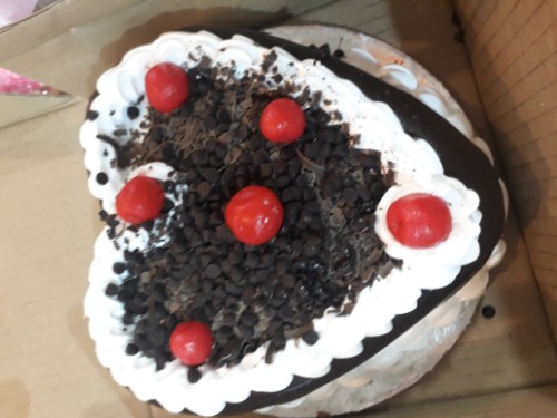 Heart Shape Black Forest cake 