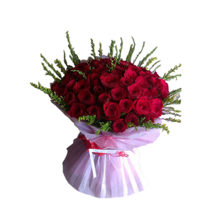 Red roses bunch 